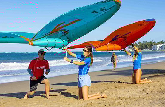 Wing foil lessons at Swell