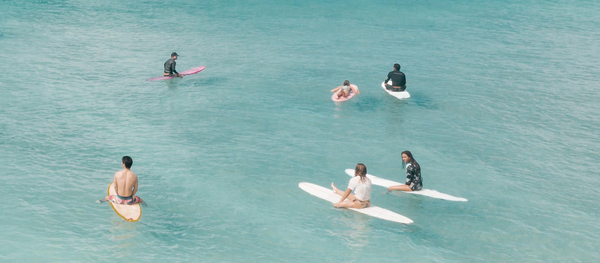 surfing with friends