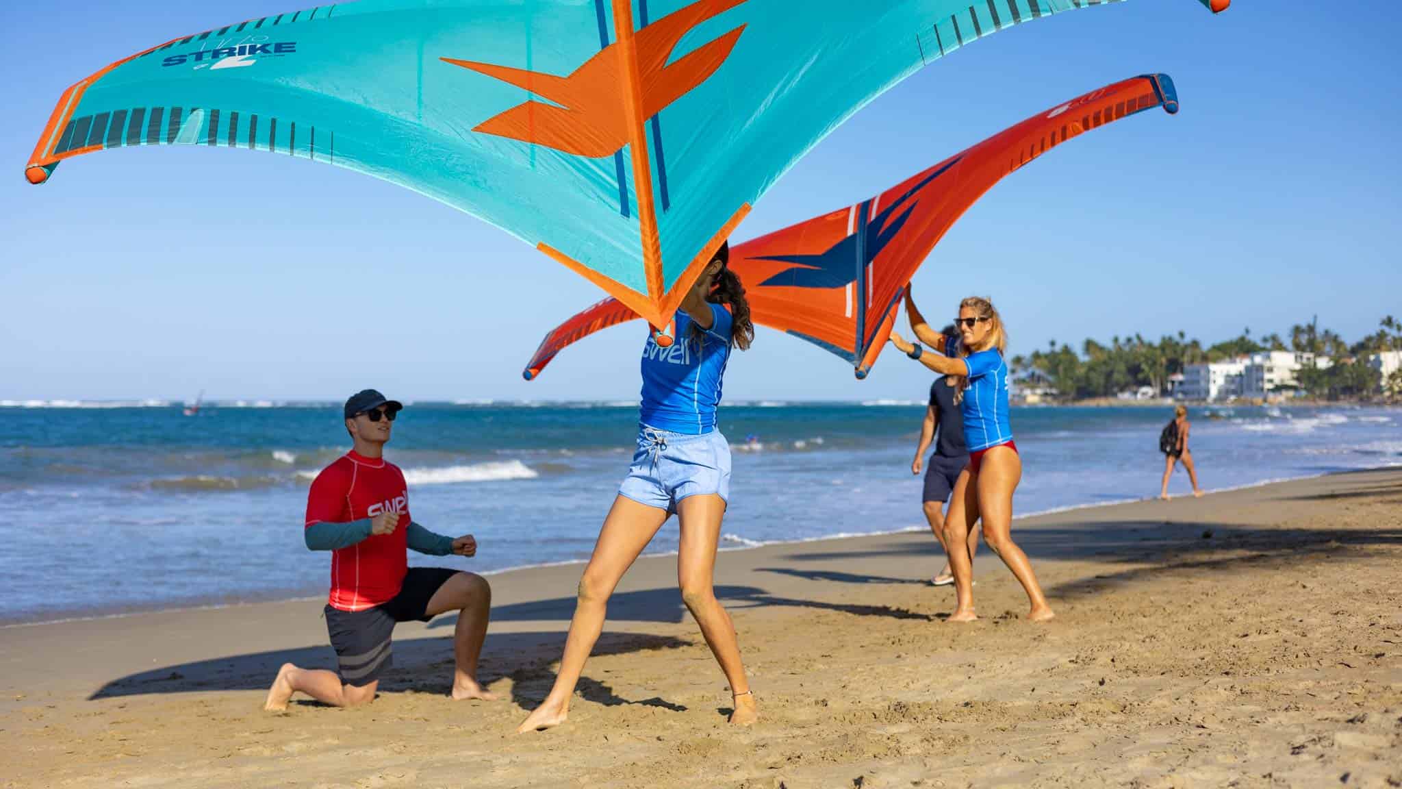 First lessons on the beach